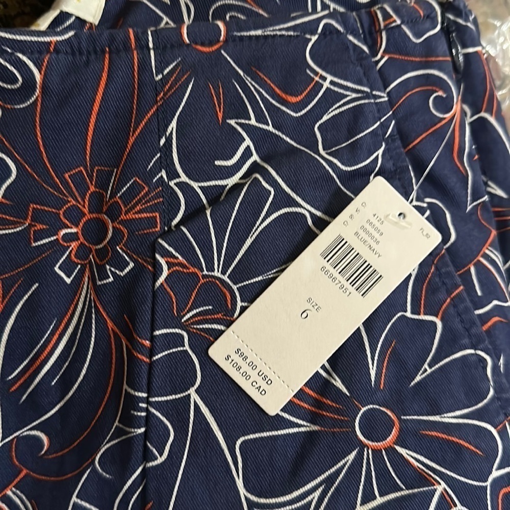 - NWT Maeve by, Anthropologie, Navy Red White Tennis Skort, Size 6 - Picture 10 of 12